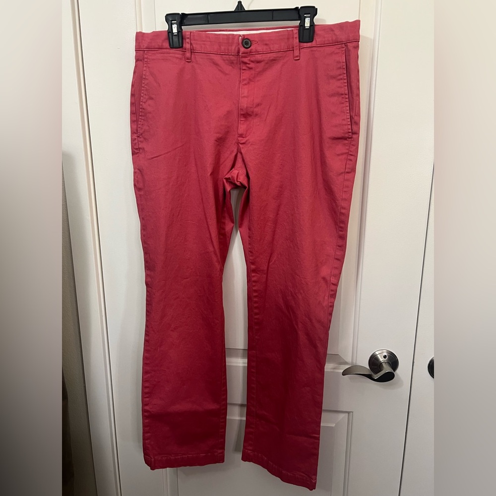 Goodthreads Men's Chinos in Vibrant Red